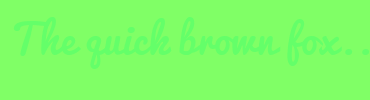 Image with Font Color 64FF69 and Background Color 80FF66